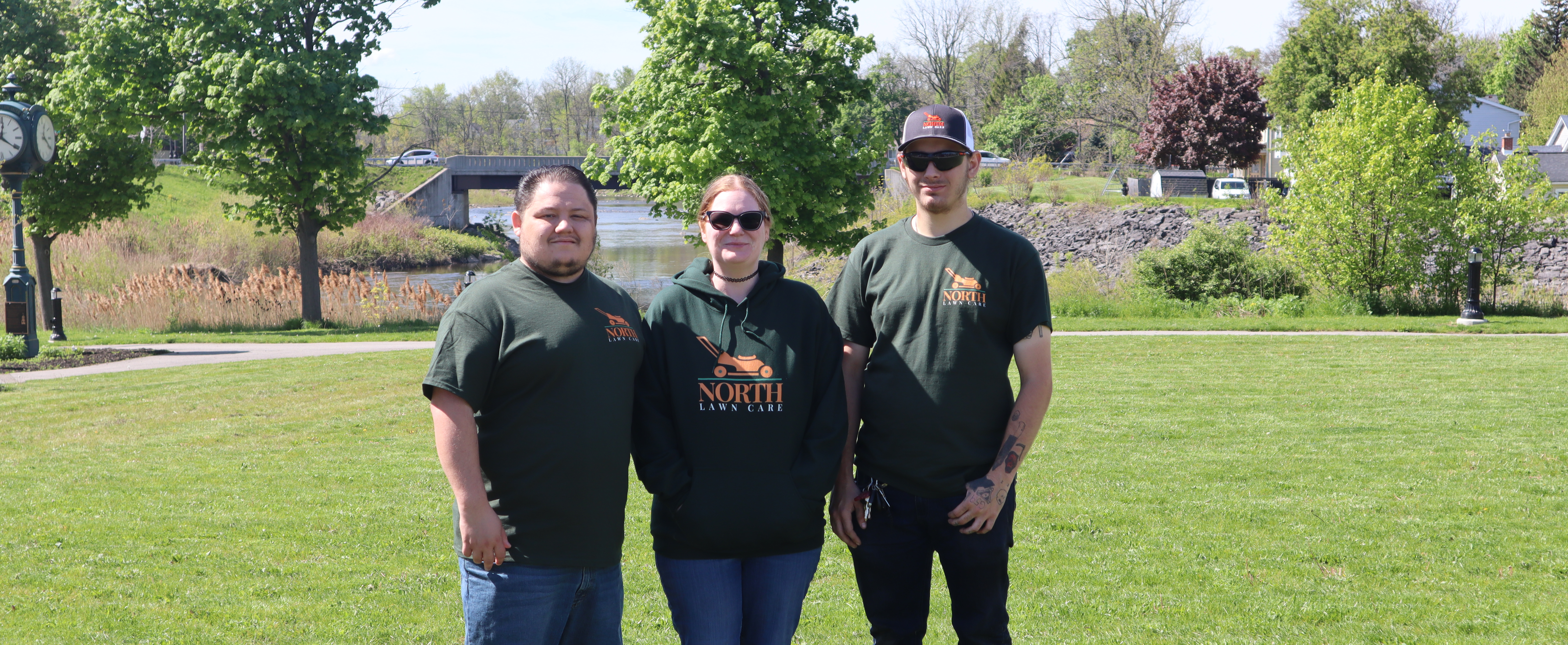 North Lawn Care team members providing professional lawn service in Lancaster NY